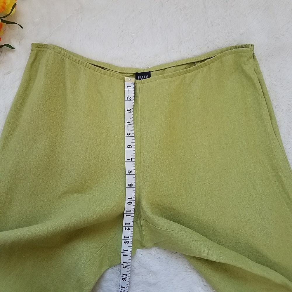 Eileen Fisher Linen Cropped Pants - Picture 6 of 11